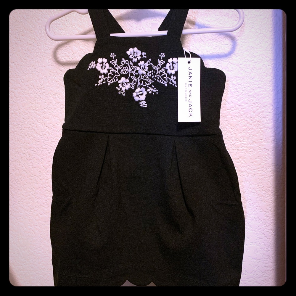 Janie & Jack 12-18mth.  Beautiful black dress